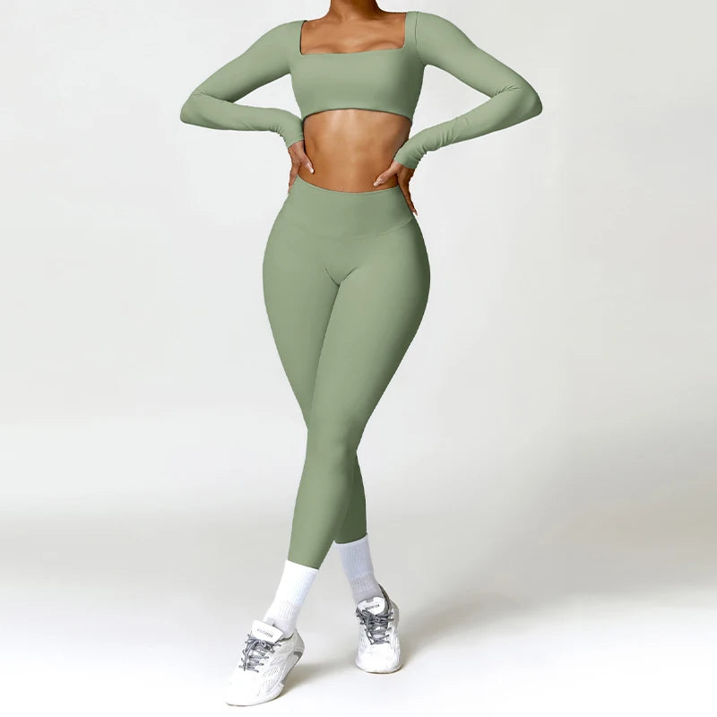 Quick-Dry Women's Yoga Set: 2PCS Sports Suit